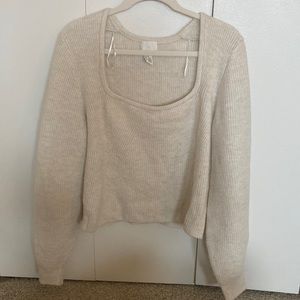 H&M tan sweater